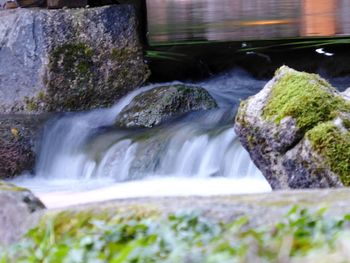 Scenic view of waterfall