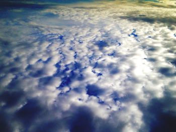 Low angle view of cloudy sky