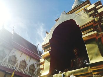 Low angle view of statue