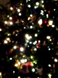 Defocused lights at night