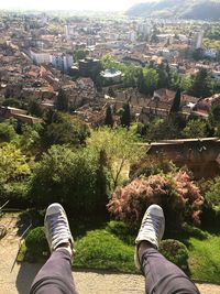 Low section of person standing on ground