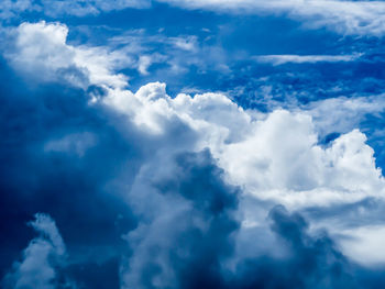 Low angle view of clouds in sky