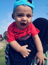 Portrait of cute boy