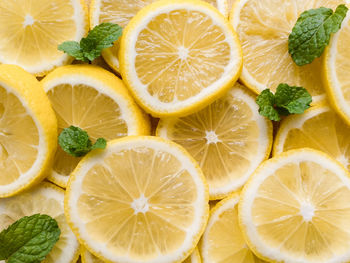 Directly above shot of fruits on table