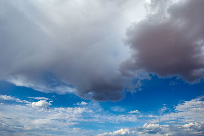 Low angle view of clouds in sky