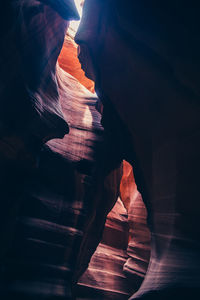 Rock formation in cave