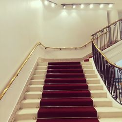 Low angle view of spiral staircase