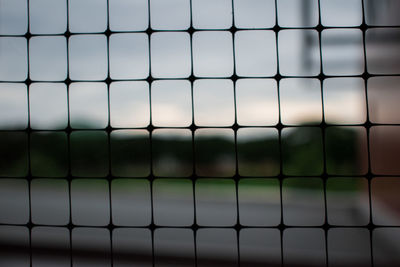 Full frame shot of tennis net