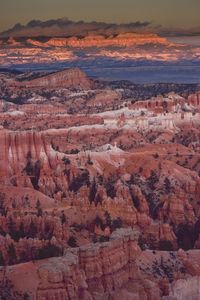 Scenic view of dramatic landscape