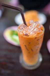 Close-up of drink on table