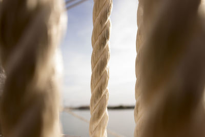 Close-up of sea against sky