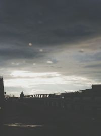 View of road against cloudy sky