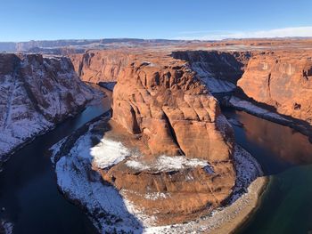 Rock formations in a canyon