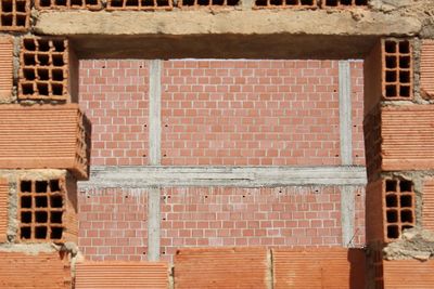 Close-up of a brick wall