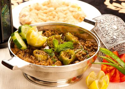 Close-up of served food