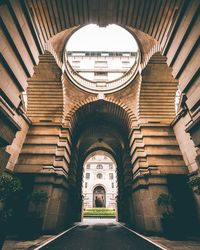 Empty corridor of building