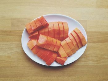 Close-up of food on table