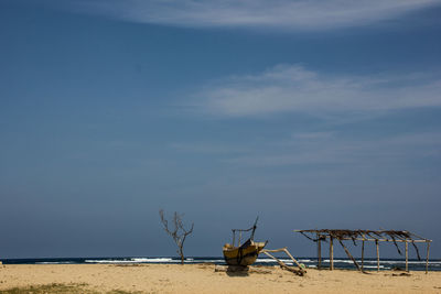 Old boat on beach