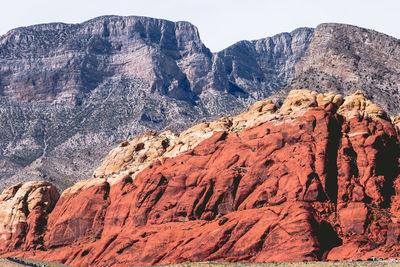 Scenic view of rocky mountains