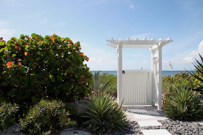 Door to the beach in florida, usa