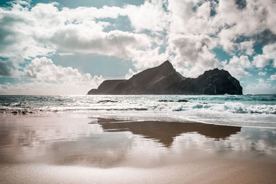 Panoramic view of sea against sky