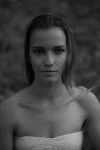 Portrait of beautiful young woman