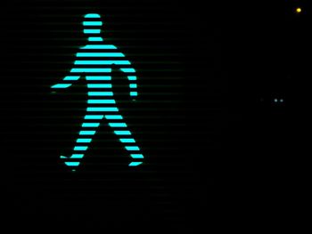 View of illuminated lights at night