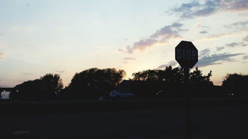 Road at sunset