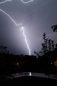 Storm clouds over a city