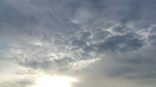 Low angle view of clouds in sky