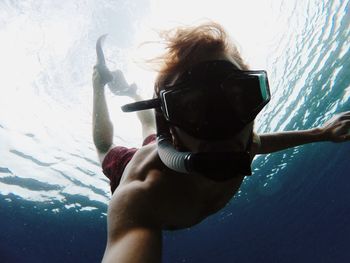 Woman in water