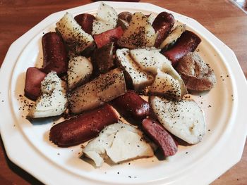 Close-up of served food