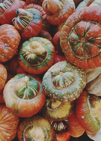 High angle view of fruits for sale in market