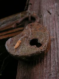 Close-up of old wooden wall