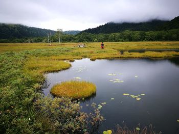 Scenic view of landscape against sky