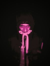 Close-up of illuminated light