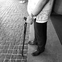Close-up of woman standing in pond