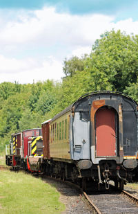 Train on railroad track