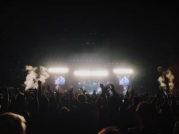 Crowd at music concert