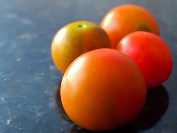 Close-up of tomatoes on table