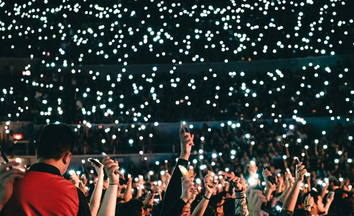 Crowd at music concert