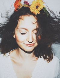 Portrait of smiling young woman