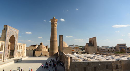 Group of people in front of building