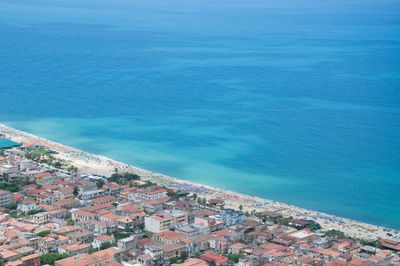 High angle view of sea