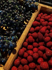 Close-up of strawberries in container