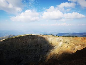 Scenic view of landscape against sky