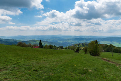 Scenic view of landscape against sky