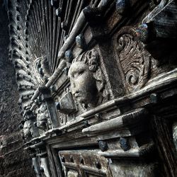 Close-up of wooden door