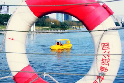 Boat in river