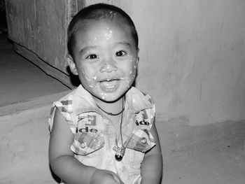 Portrait of smiling boy
